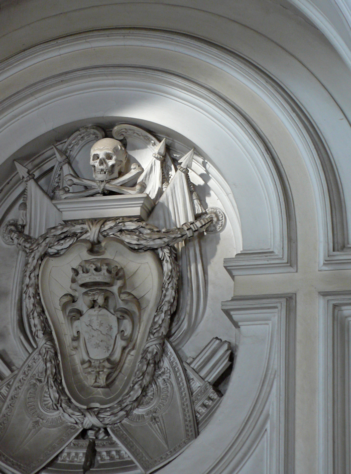 Santa Maria del Priorato, Rome, interior, detail, 1764-66